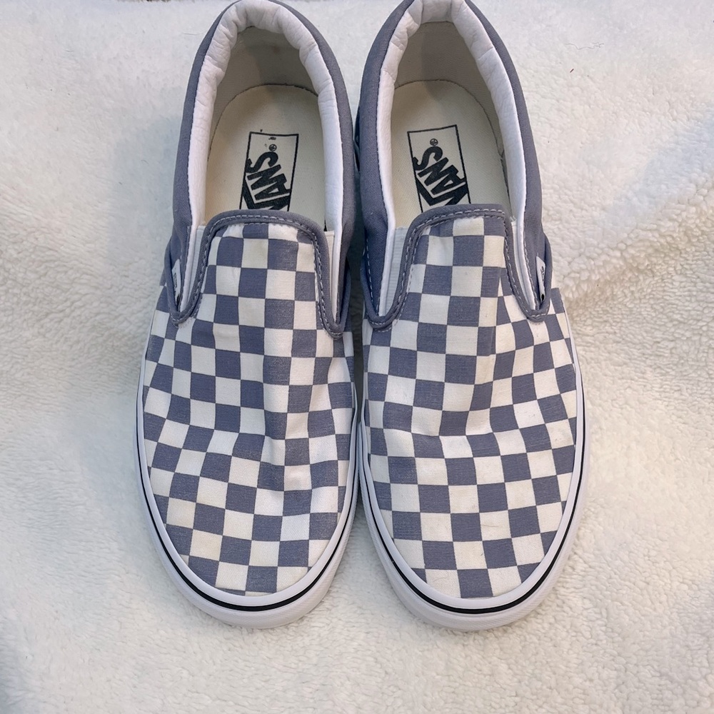 VANS CHECKERBOARD SLIP-ON BLUE GRANITE TRUE WHITE